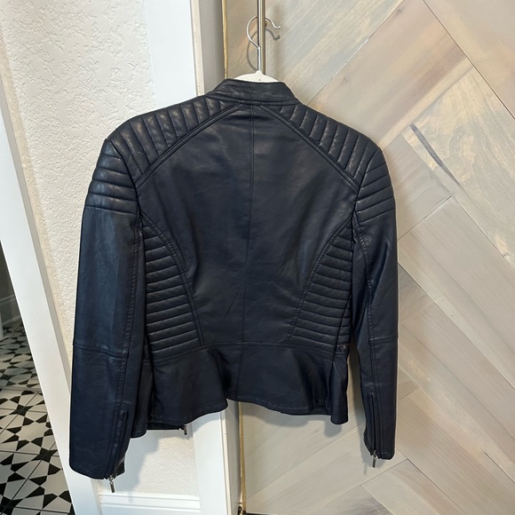 M.S.S.P Genuine Leather Bomber Jacket - Picture 2 of 5